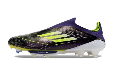 Adidas F50+ Elite Laceless Lightstrike Pro FG - Purple/Vivid Yellow/Vibrant Green