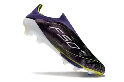 Adidas F50+ Elite Laceless Lightstrike Pro FG - Purple/Vivid Yellow/Vibrant Green