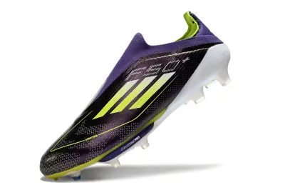 Adidas F50+ Elite Laceless Lightstrike Pro FG - Purple/Vivid Yellow/Vibrant Green