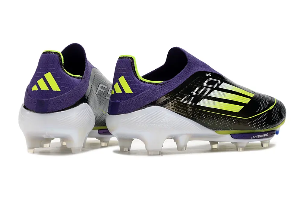 Adidas F50+ Elite Laceless Lightstrike Pro FG - Purple/Vivid Yellow/Vibrant Green