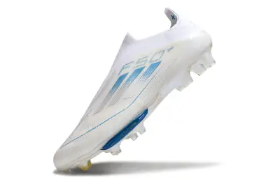Adidas F50+ Elite Laceless Lightstrike Pro FG - White/Glacier Blue/Crystal White