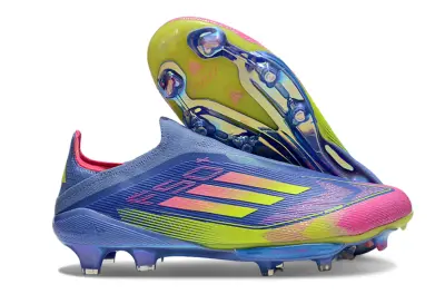 Adidas F50+ Elite Laceless Lightstrike Pro FG - Blue/Vibrant Pink/Neon Yellow