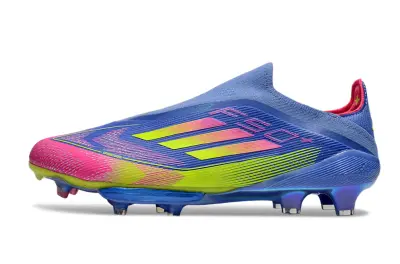 Adidas F50+ Elite Laceless Lightstrike Pro FG - Blue/Vibrant Pink/Neon Yellow