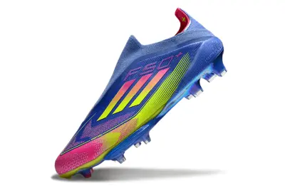 Adidas F50+ Elite Laceless Lightstrike Pro FG - Blue/Vibrant Pink/Neon Yellow
