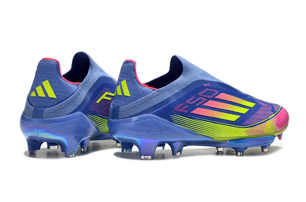 Adidas F50+ Elite Laceless Lightstrike Pro FG - Blue/Vibrant Pink/Neon Yellow