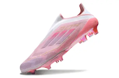 Lamine Yamal x Adidas F50+ Elite Laceless Lightstrike Pro FG - Pink/Coral Flame/Soft Rose