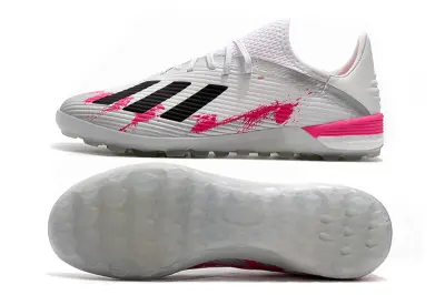 Adidas X 19.1 TF - White/Pink Splash/Black Stripes