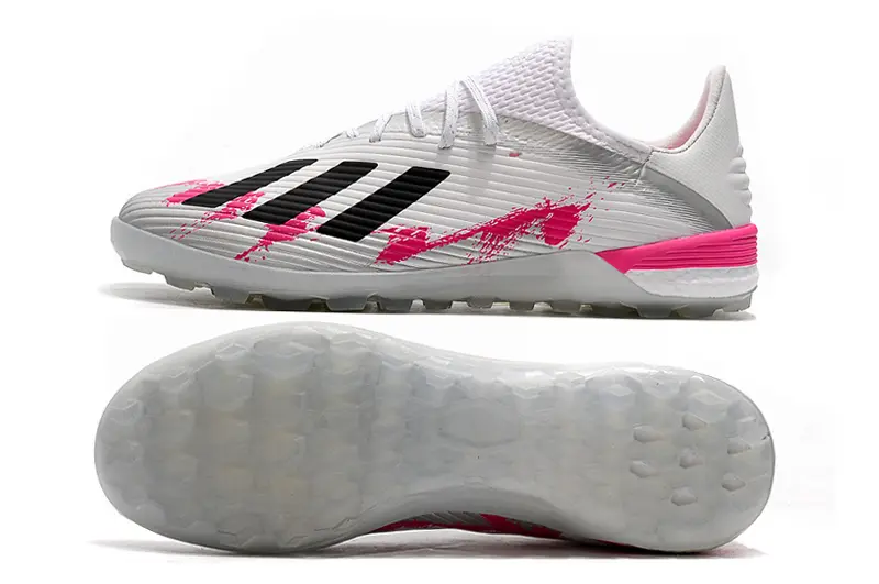 Adidas X 19.1 TF - White/Pink Splash/Black Stripes