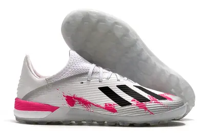 Adidas X 19.1 TF - White/Pink Splash/Black Stripes