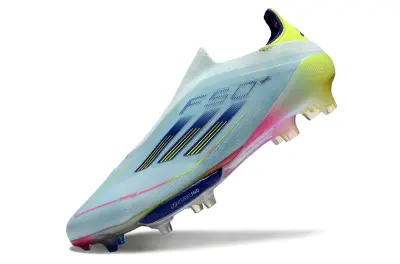 Adidas F50+ Elite Laceless Lightstrike Pro FG - Blue/Electric Yellow/Pastel Pink