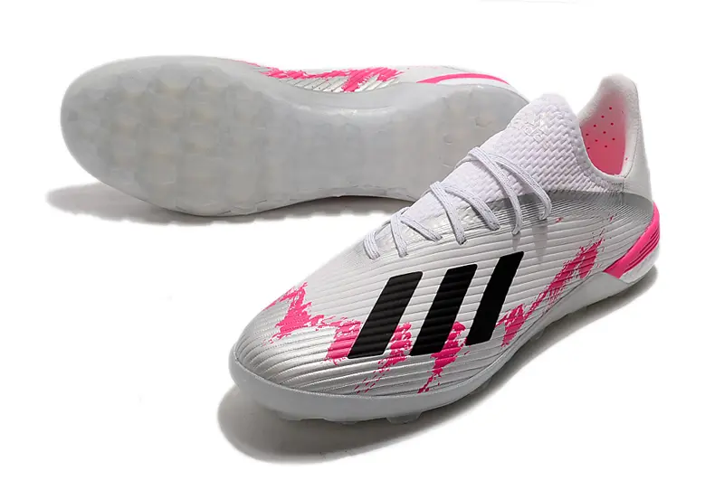 Adidas X 19.1 TF - White/Pink Splash/Black Stripes
