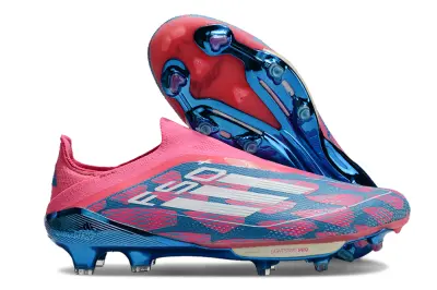 Adidas F50+ Elite Laceless Lightstrike Pro FG - Pink/Electric Pink/Steel Blue