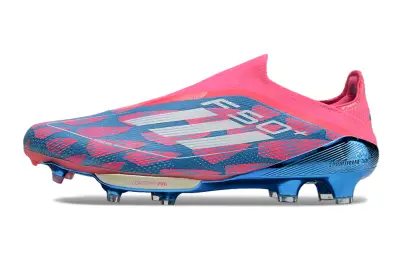 Adidas F50+ Elite Laceless Lightstrike Pro FG - Pink/Electric Pink/Steel Blue