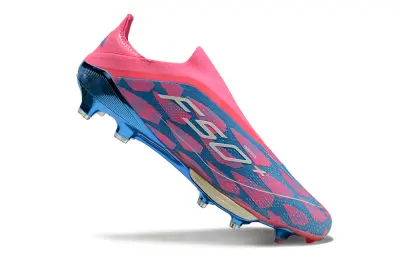 Adidas F50+ Elite Laceless Lightstrike Pro FG - Pink/Electric Pink/Steel Blue