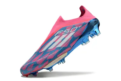 Adidas F50+ Elite Laceless Lightstrike Pro FG - Pink/Electric Pink/Steel Blue
