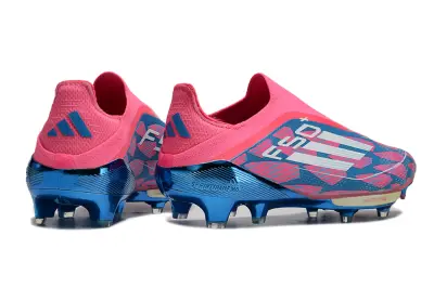 Adidas F50+ Elite Laceless Lightstrike Pro FG - Pink/Electric Pink/Steel Blue