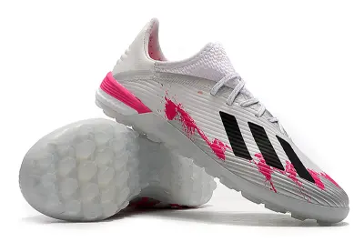 Adidas X 19.1 TF - White/Pink Splash/Black Stripes
