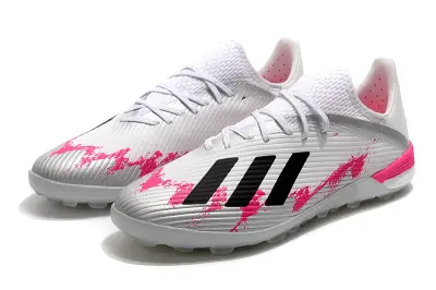 Adidas X 19.1 TF - White/Pink Splash/Black Stripes
