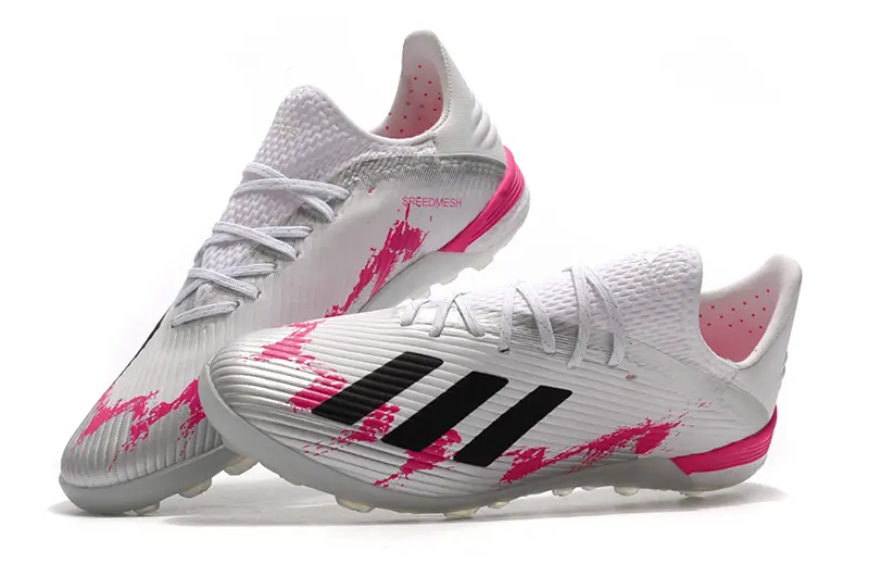 Adidas X 19.1 TF - White/Pink Splash/Black Stripes