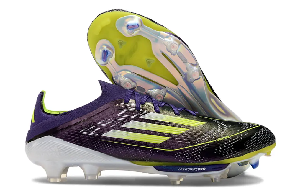 Adidas F50+ Elite Lightstrike Pro FG - Purple/Lime Green/Black