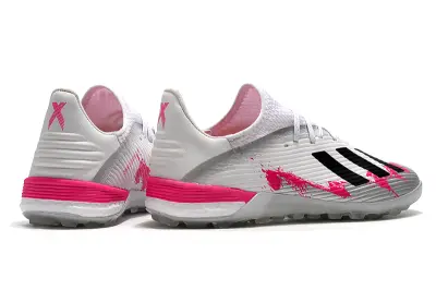 Adidas X 19.1 TF - White/Pink Splash/Black Stripes