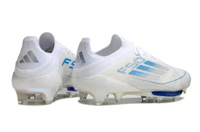 Adidas F50+ Elite Lightstrike Pro FG - White/Sky Blue/Glossy Silver