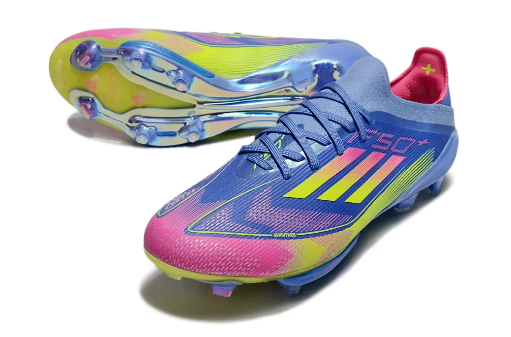 Adidas F50+ Elite Lightstrike Pro FG - Blue/Electric Pink/Sunny Yellow