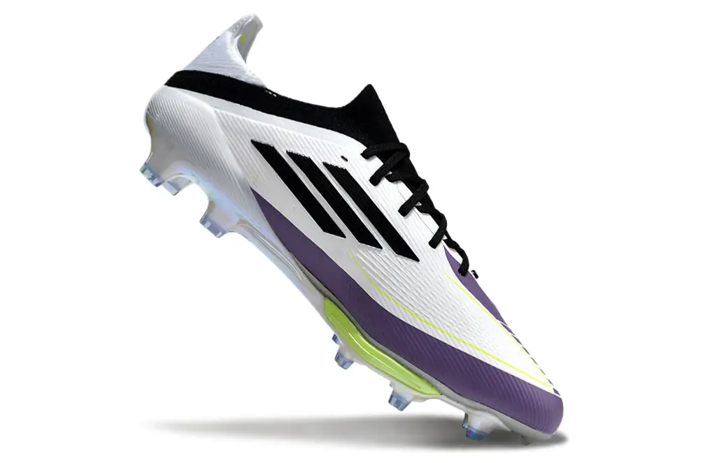 Messi x Adidas F50+ Elite Lightstrike Pro FG - White/Electric Purple/Neon Green