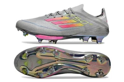 Adidas F50+ Elite Lightstrike Pro FG - Gray/Pink Shine/Rainbow Gradient