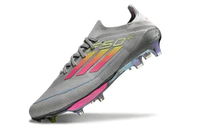 Adidas F50+ Elite Lightstrike Pro FG - Gray/Pink Shine/Rainbow Gradient