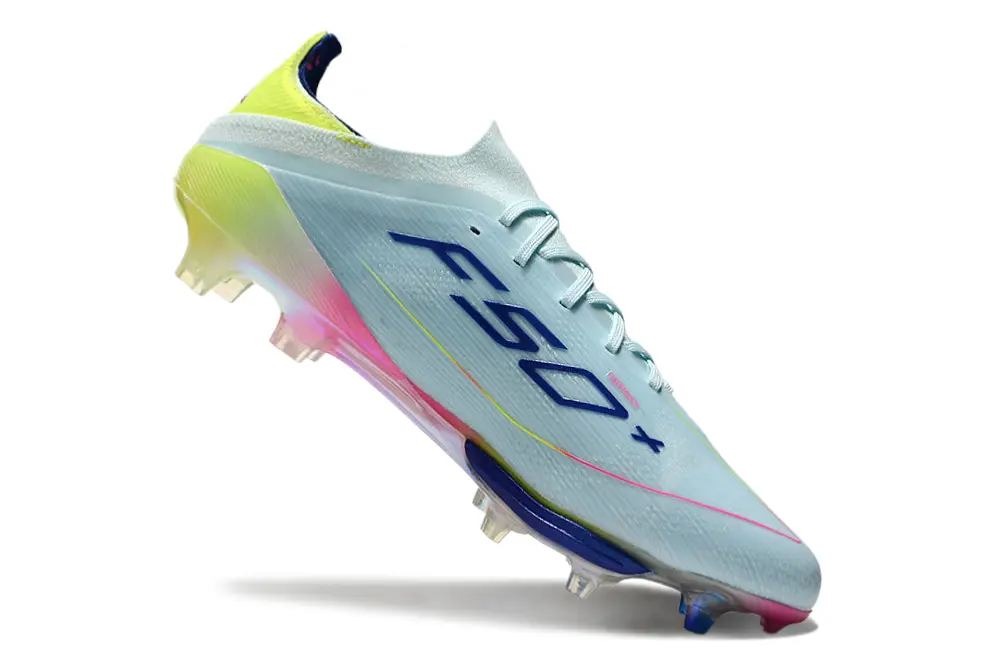 Adidas F50+ Elite Lightstrike Pro FG - Ice/Neon Yellow/Coral Pink