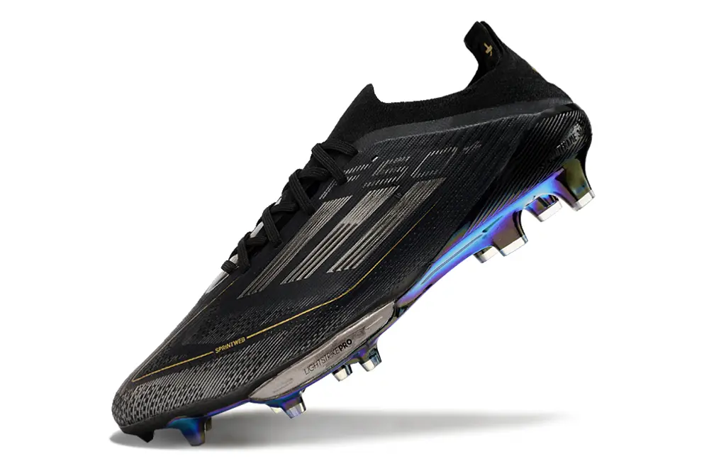 Adidas F50+ Elite Lightstrike Pro FG - Black/Iridescent Black/Gold