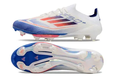 Adidas F50+ Elite Lightstrike Pro FG - White/Electric Blue/Crimson Red