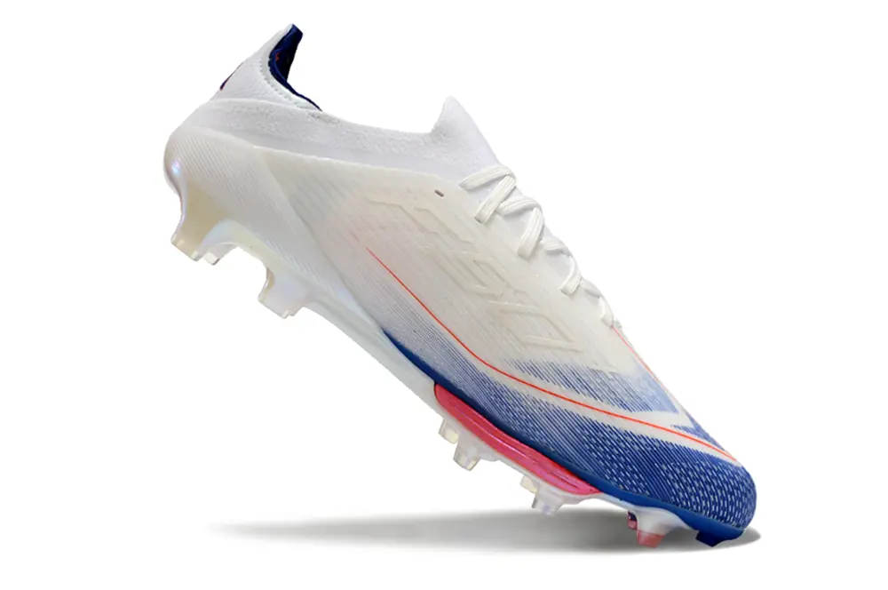 Adidas F50+ Elite Lightstrike Pro FG - White/Electric Blue/Crimson Red