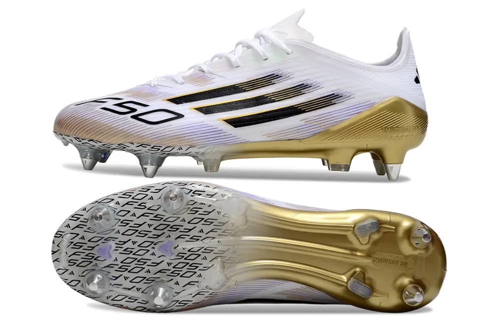 Adidas F50 Elite SG - White/Golden Glow/Black Bold