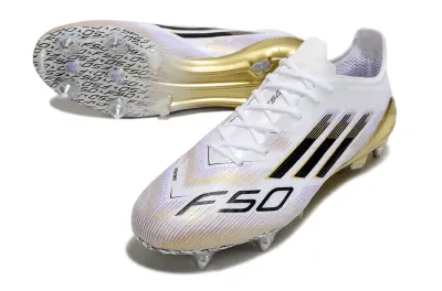 Adidas F50 Elite SG - White/Golden Glow/Black Bold