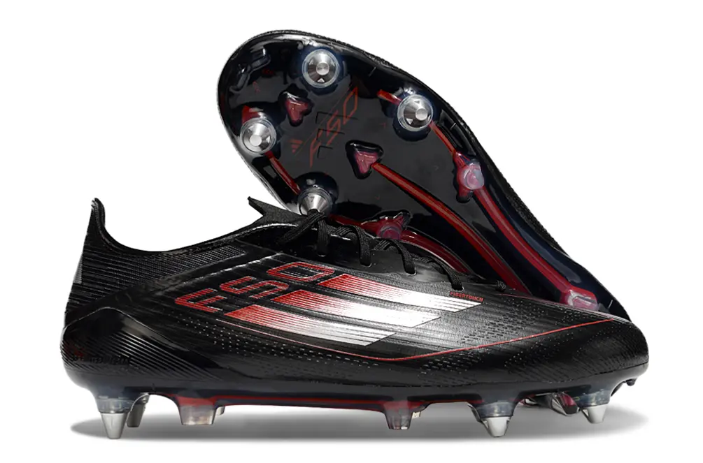 Adidas F50 Elite SG - Black/Crimson Red/Metallic Silver