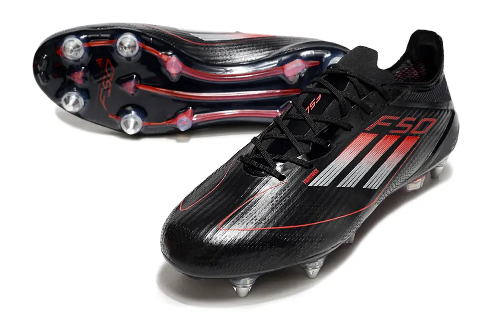 Adidas F50 Elite SG - Black/Crimson Red/Metallic Silver