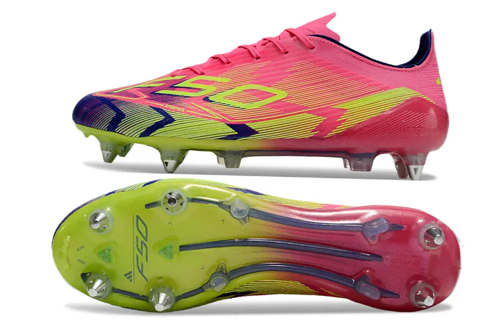 Adidas F50 Elite SG - Pink/Vibrant Green/Deep Blue