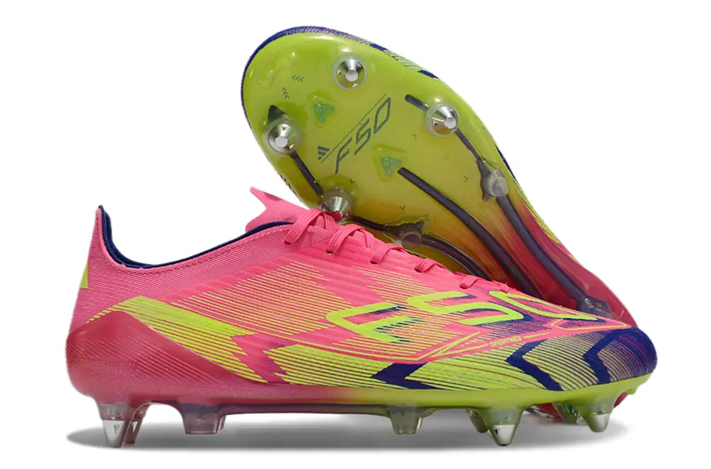 Adidas F50 Elite SG - Pink/Vibrant Green/Deep Blue