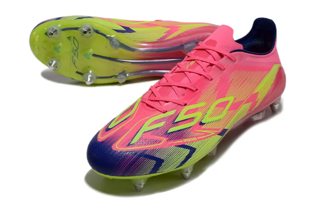 Adidas F50 Elite SG - Pink/Vibrant Green/Deep Blue