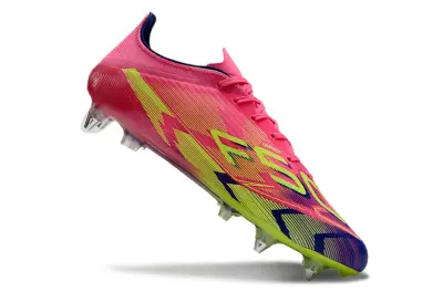 Adidas F50 Elite SG - Pink/Vibrant Green/Deep Blue