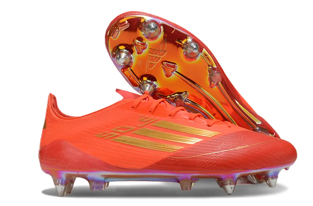 Mo Salah x Adidas F50 Elite SG - Red/Flame Red/Golden Accents