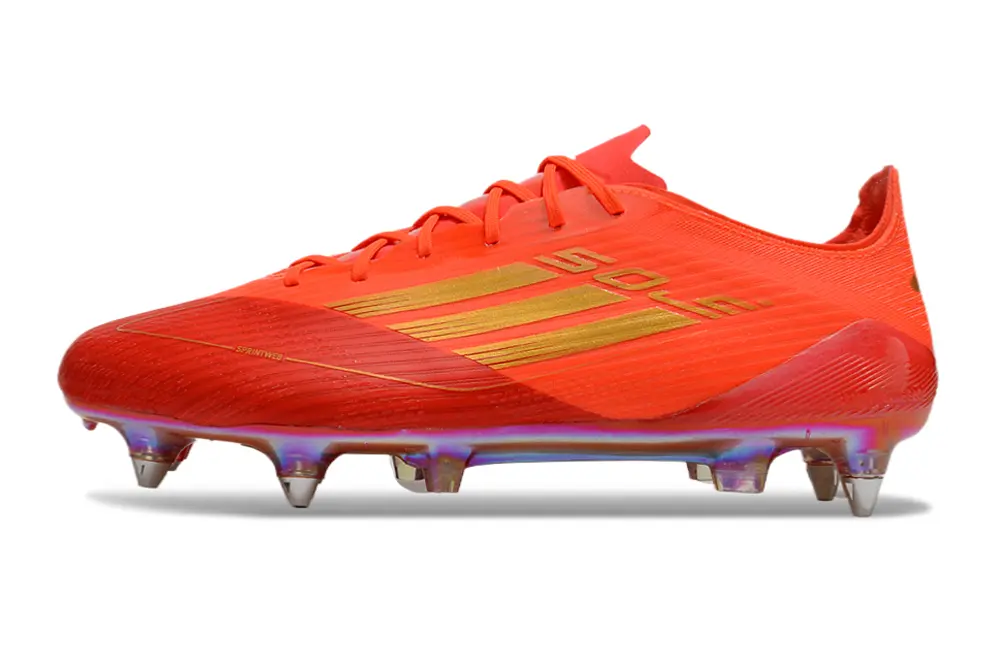 Mo Salah x Adidas F50 Elite SG - Red/Flame Red/Golden Accents
