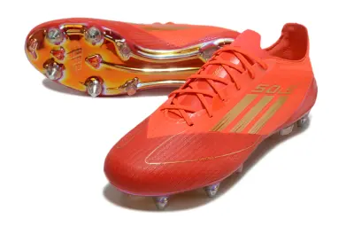 Mo Salah x Adidas F50 Elite SG - Red/Flame Red/Golden Accents