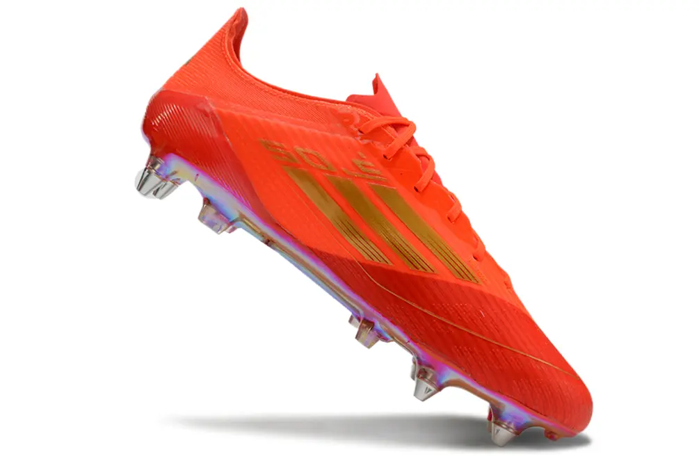 Mo Salah x Adidas F50 Elite SG - Red/Flame Red/Golden Accents