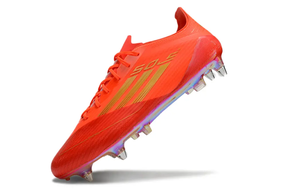 Mo Salah x Adidas F50 Elite SG - Red/Flame Red/Golden Accents
