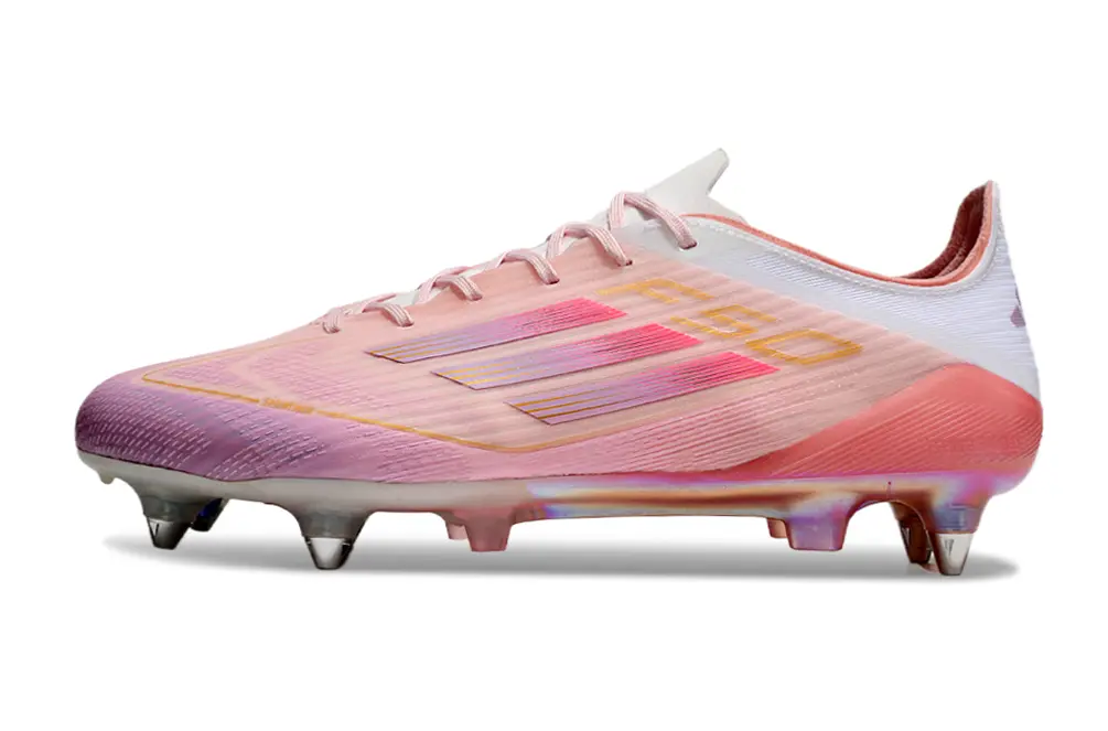 Lamine Yamal x Adidas F50 Elite SG - Pink/Soft Pink/Golden Highlights