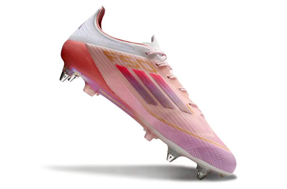 Lamine Yamal x Adidas F50 Elite SG - Pink/Soft Pink/Golden Highlights