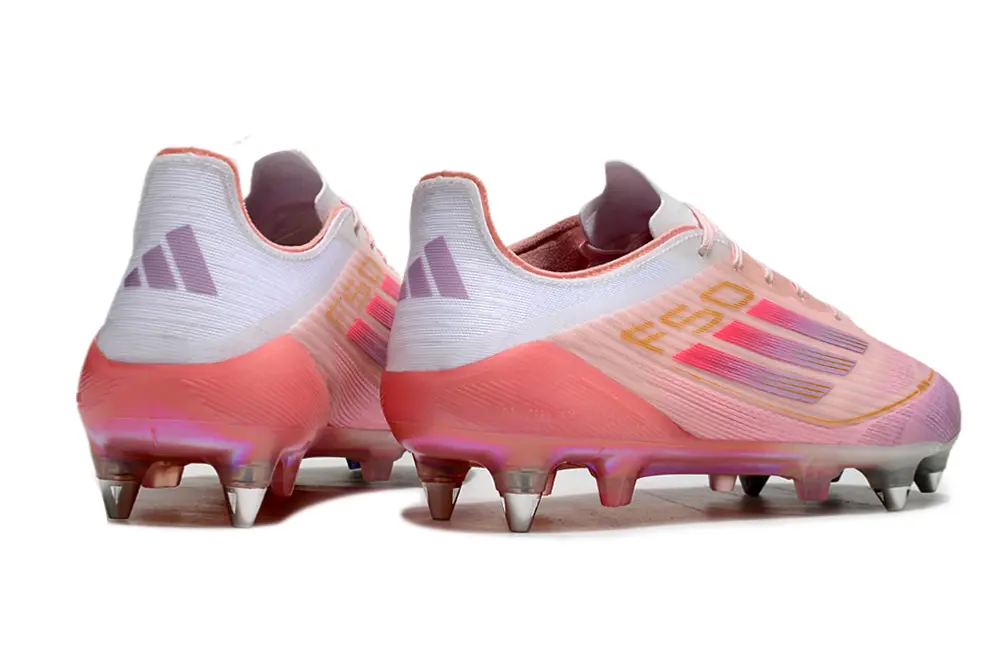 Lamine Yamal x Adidas F50 Elite SG - Pink/Soft Pink/Golden Highlights
